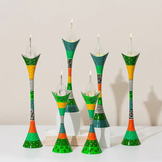 Luxury Handcrafted Aluminum Candle Holders – Premium Curved Series