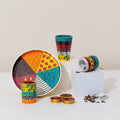 Handcrafted Havdalah Set with Colorful Enamel - Premium Series