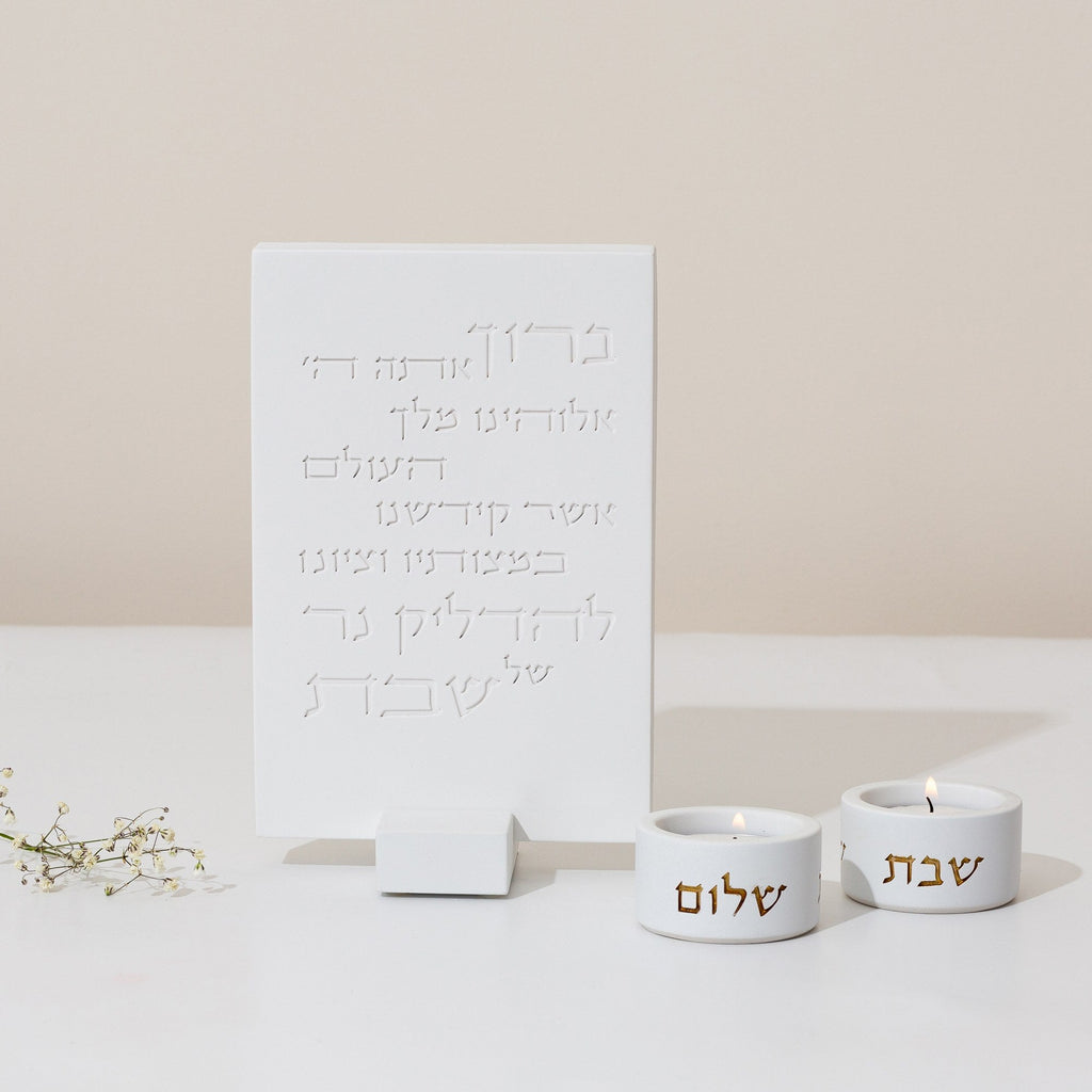 Elegant Handcrafted Blessing for the Home - Concrete Series