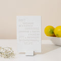 Elegant Home Blessing in English – Concrete Series