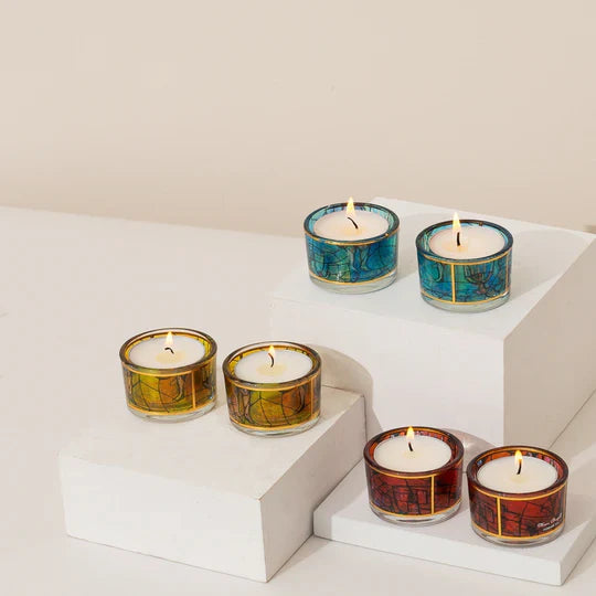 Modern Sabbath Candle Holders – Chagall Glass