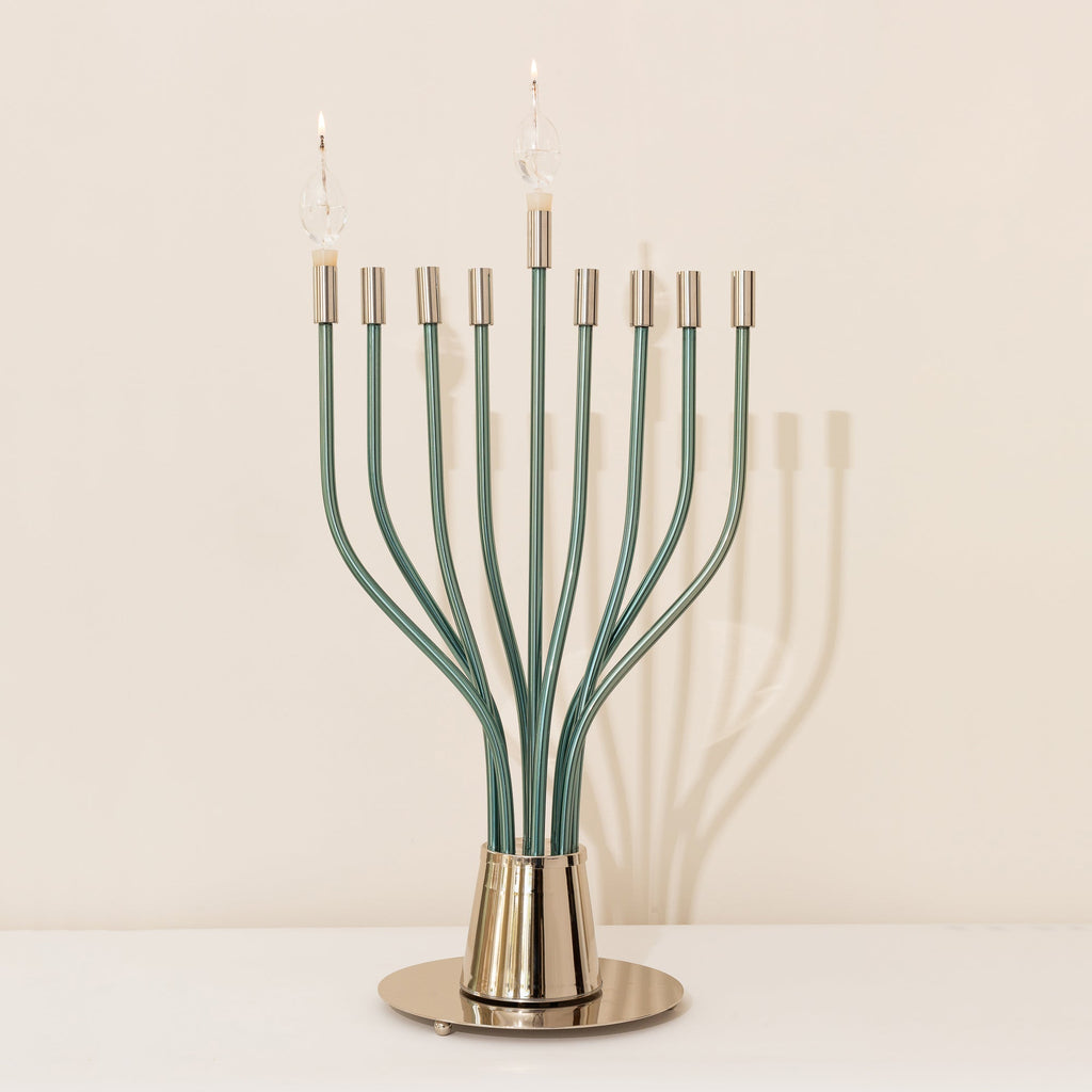 Spectacular Nickel Menorah – The Holy Spirit Series