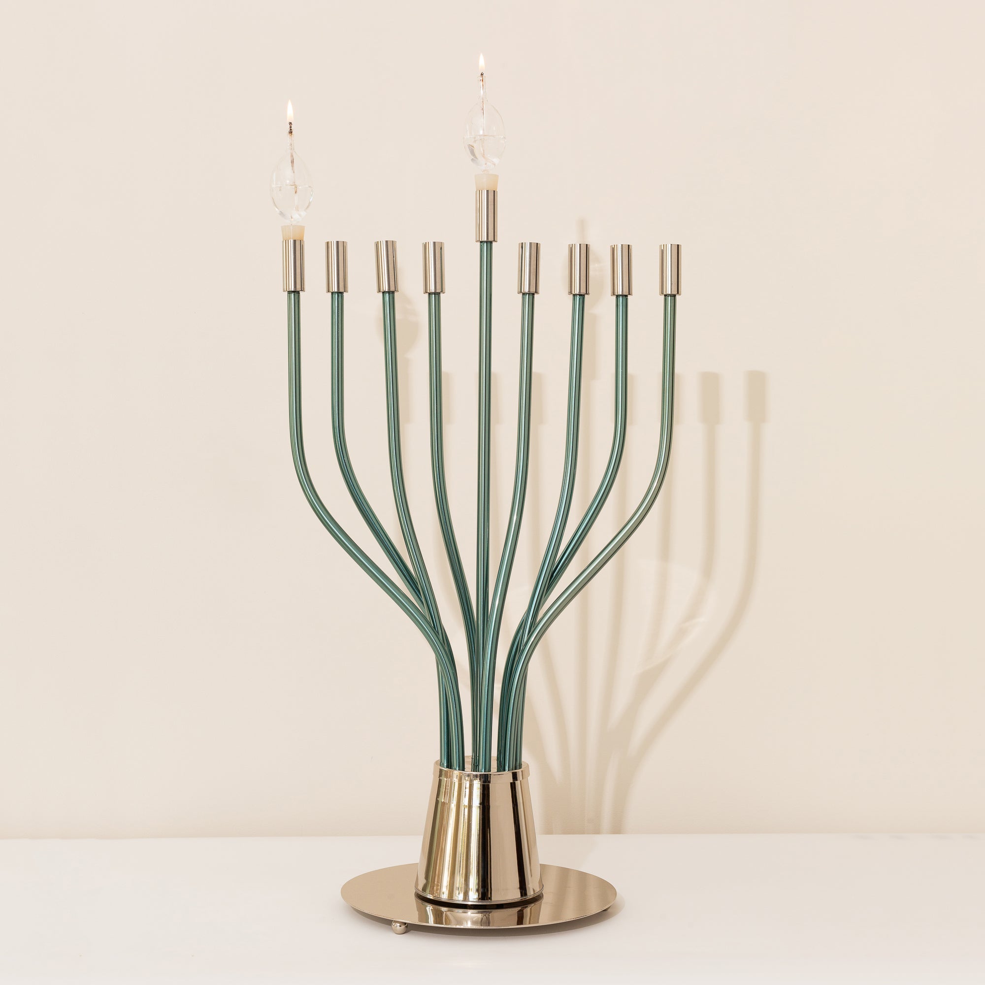 Spectacular Nickel Menorah – The Holy Spirit Series