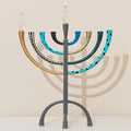 Luxury Hand-Crafted Enamel Chanukah Menorah – The Classic Premium Series