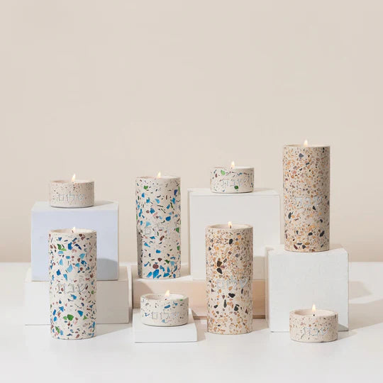 Terrazzo Candle Holder Pair for Shabbat – Terrazzo Series