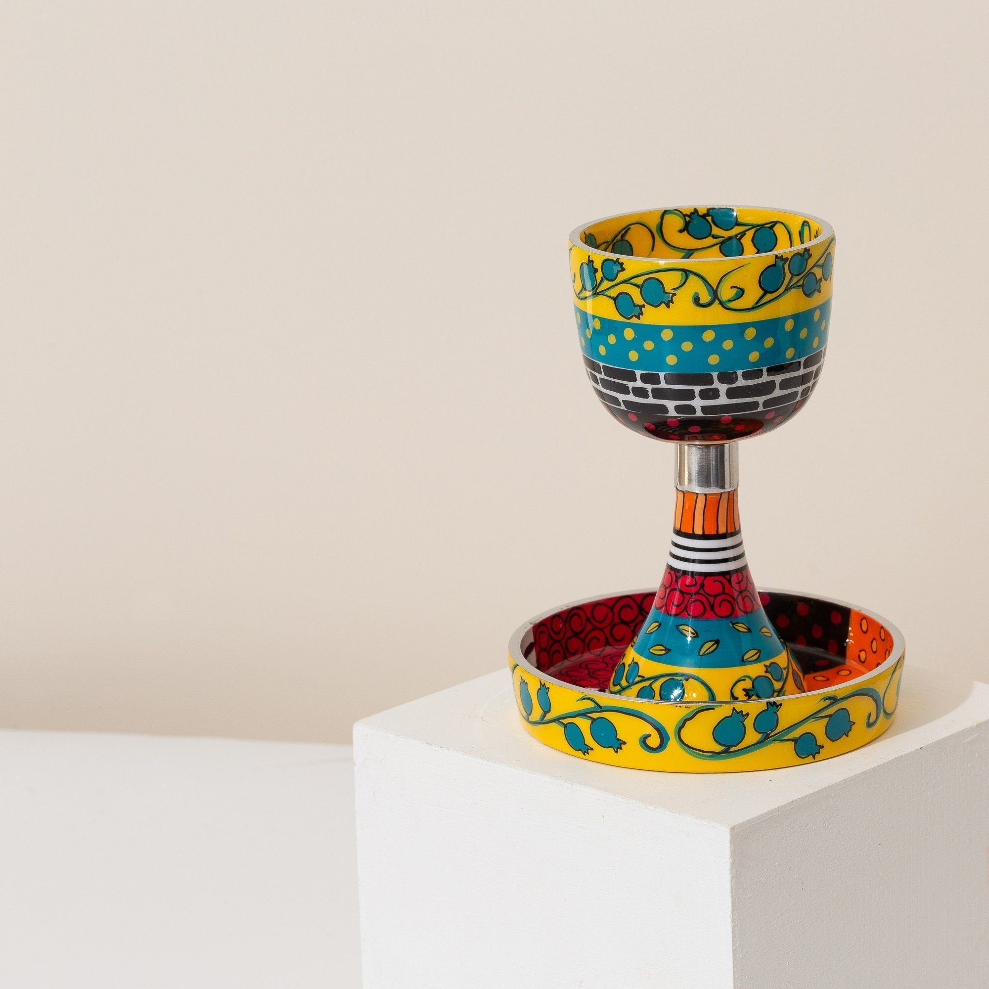 Colorful Yellow Shabbat Set – Yellow Joy Series