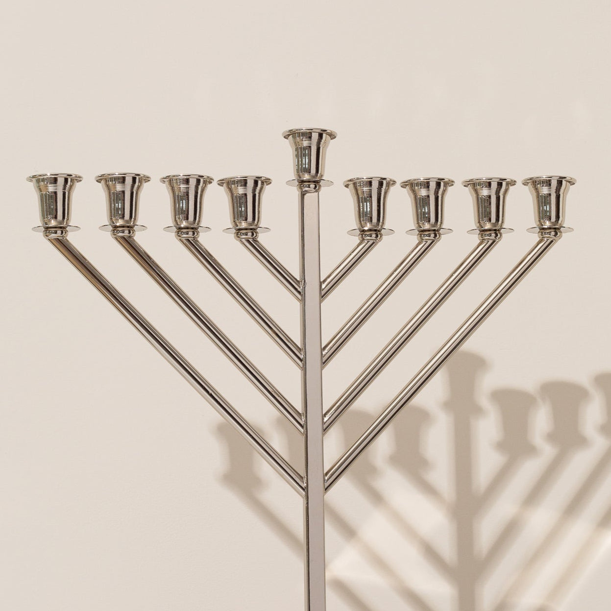 Elegant Gold-Plated Nickel Design for Hanukkah - Jerusalem Temple Series