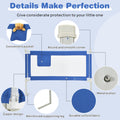 57 Inch Toddlers Vertical Lifting Baby Bed Rail Guard with Lock