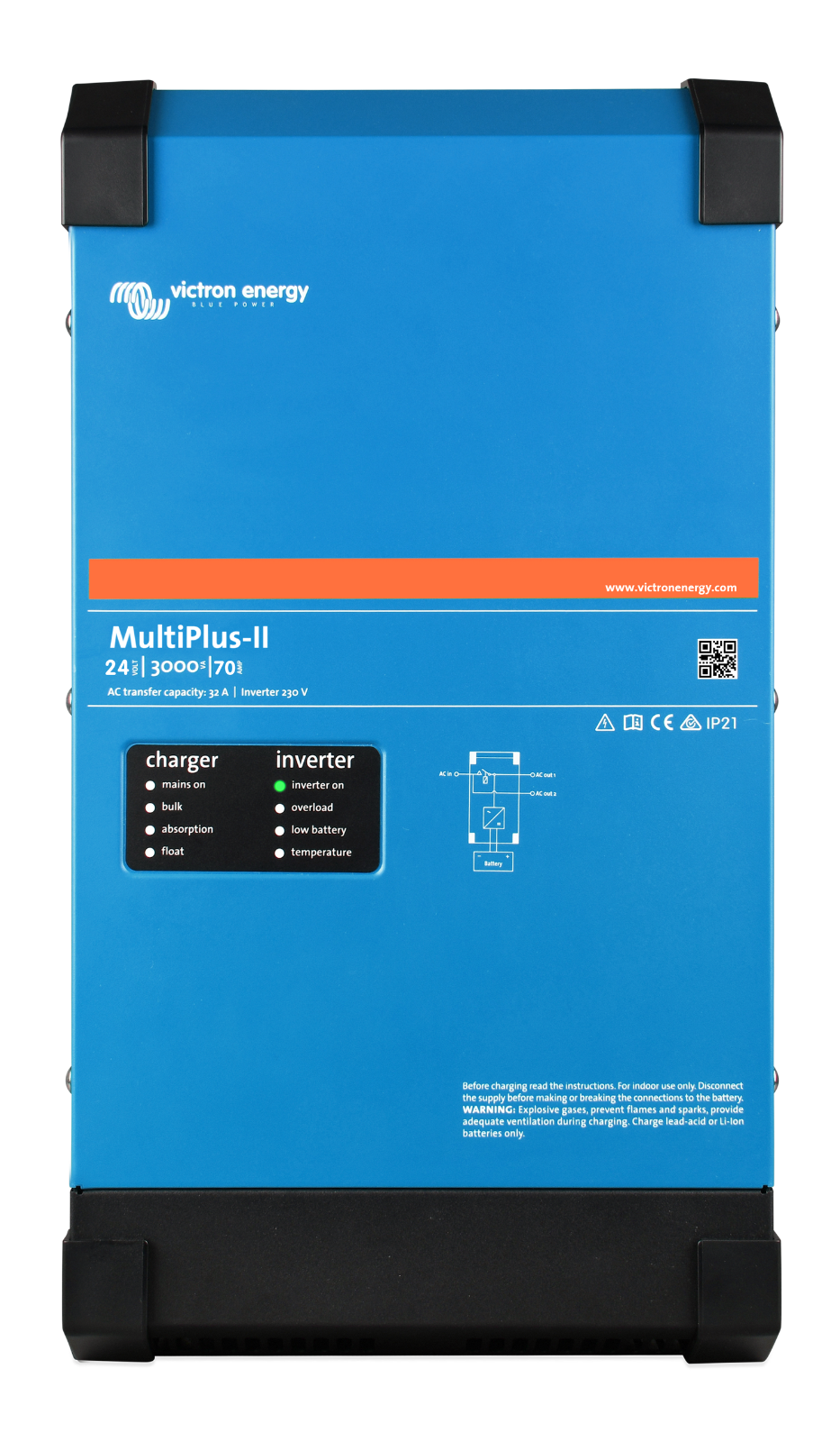 Victron PMP122305122 MultiPlus-II 12/3000/120-50 120V UL Auth Dealer 5 year warr