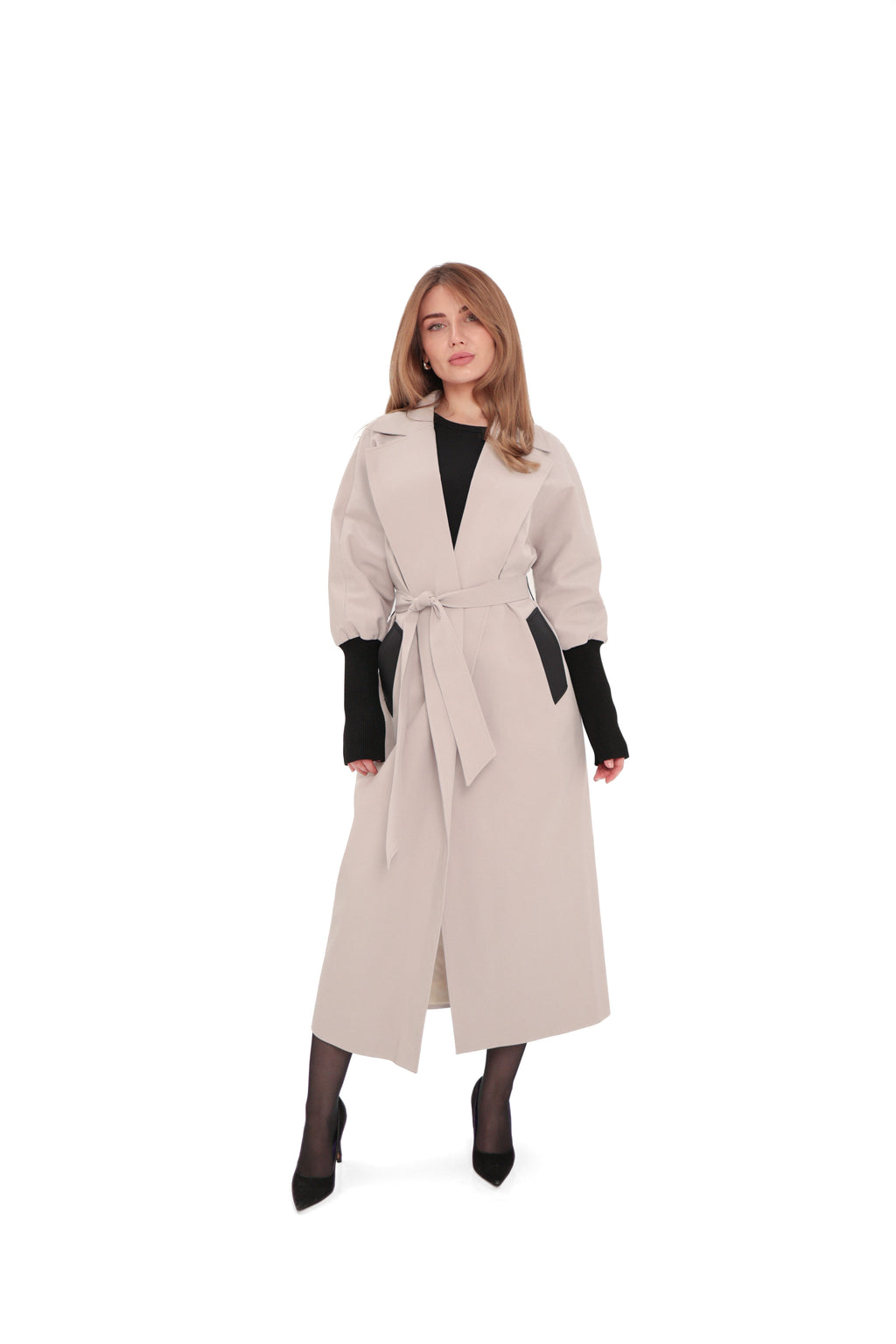Miru Trench Coat in Ice Lilac