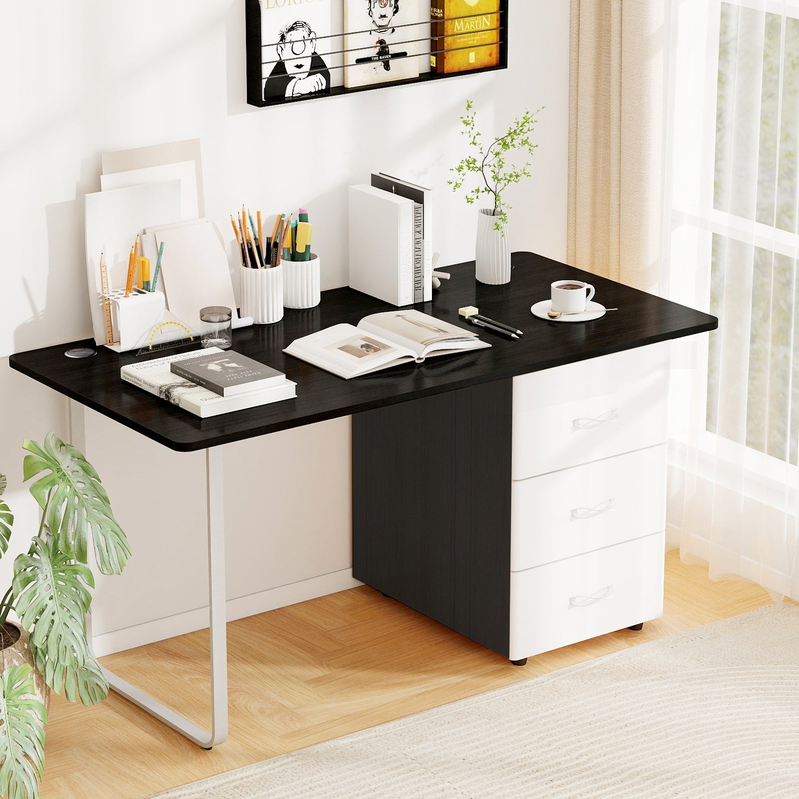 58 Inch x 28 Inch Universal Tabletop for Standard and Standing Desk Frame