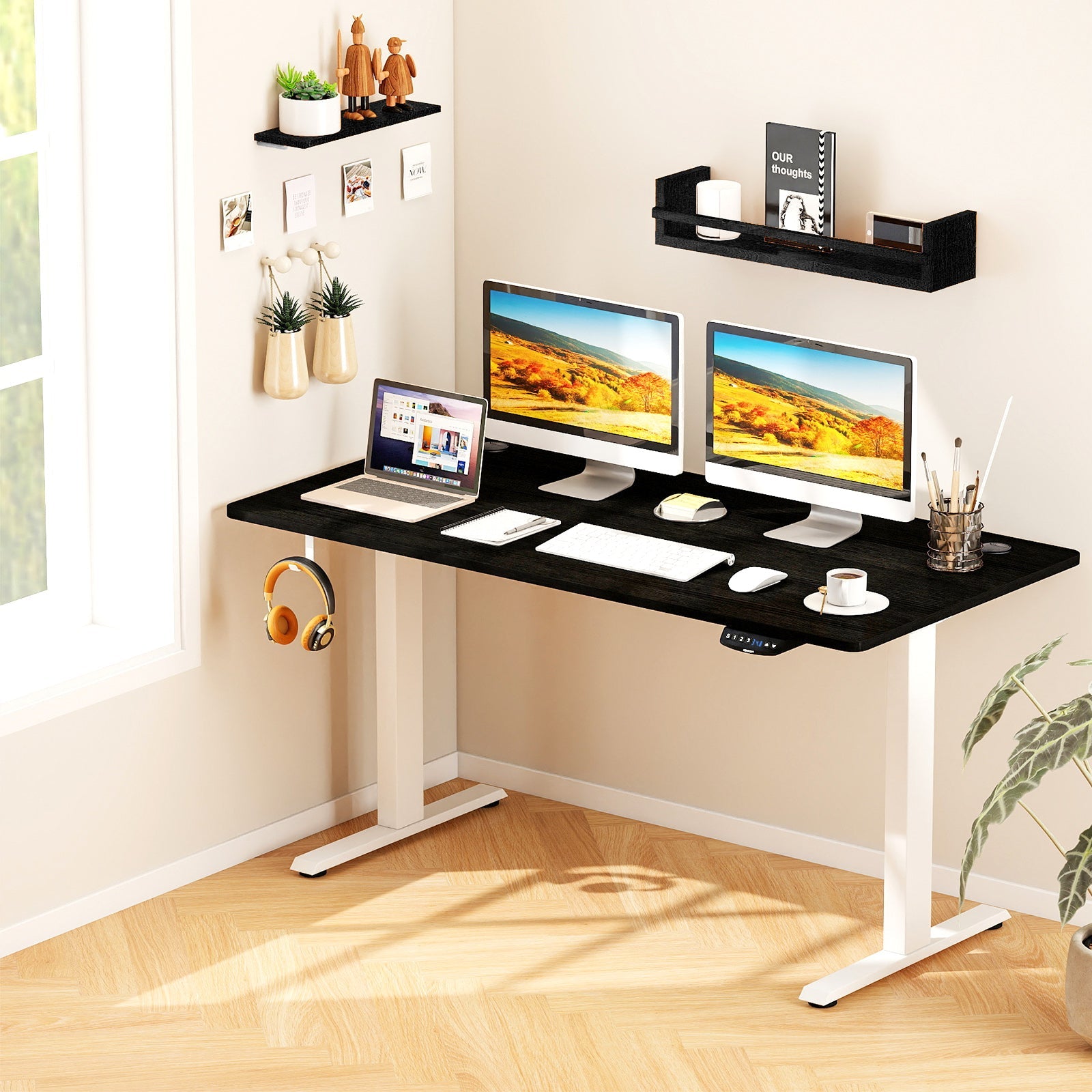 58 Inch x 28 Inch Universal Tabletop for Standard and Standing Desk Frame