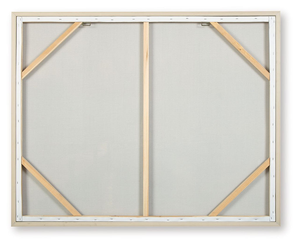 Worthney - Wall Art - Blue / White / Brown