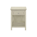Accent End Table, 2 Tier, Storage Drawer, Transitional Style