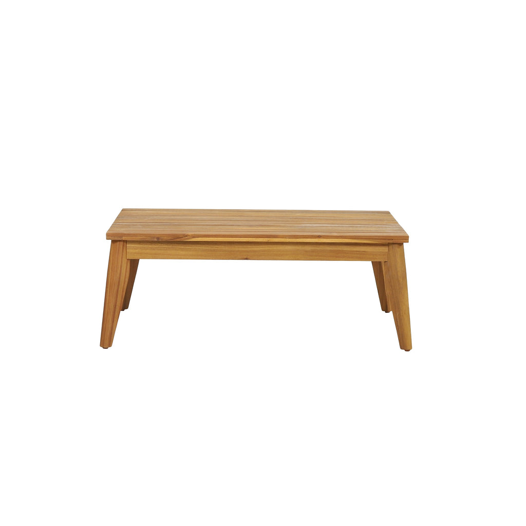 Outdoor Chat Set Acacia Wood Rope Teak Cushions 4 Piece Seats 4