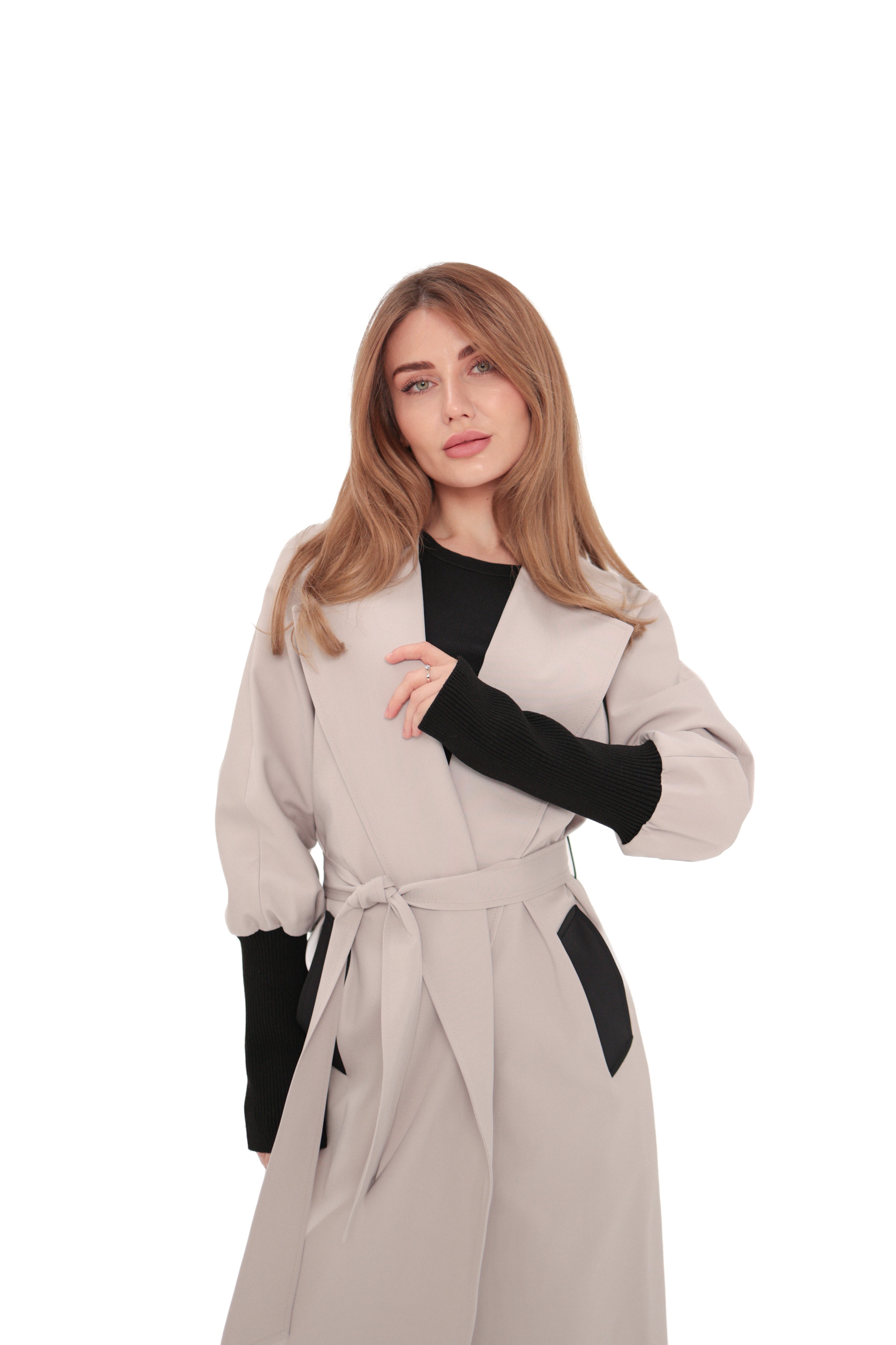 Miru Trench Coat in Ice Lilac