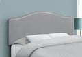 Full Size, Bed Headboard Only, Upholstered Transitional - Gray