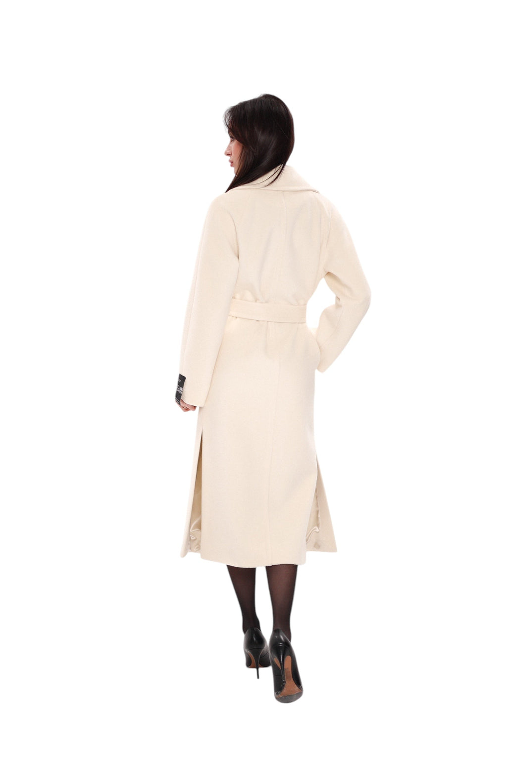 Premium 100% Australian Merino Wool Coat in Marshmallow