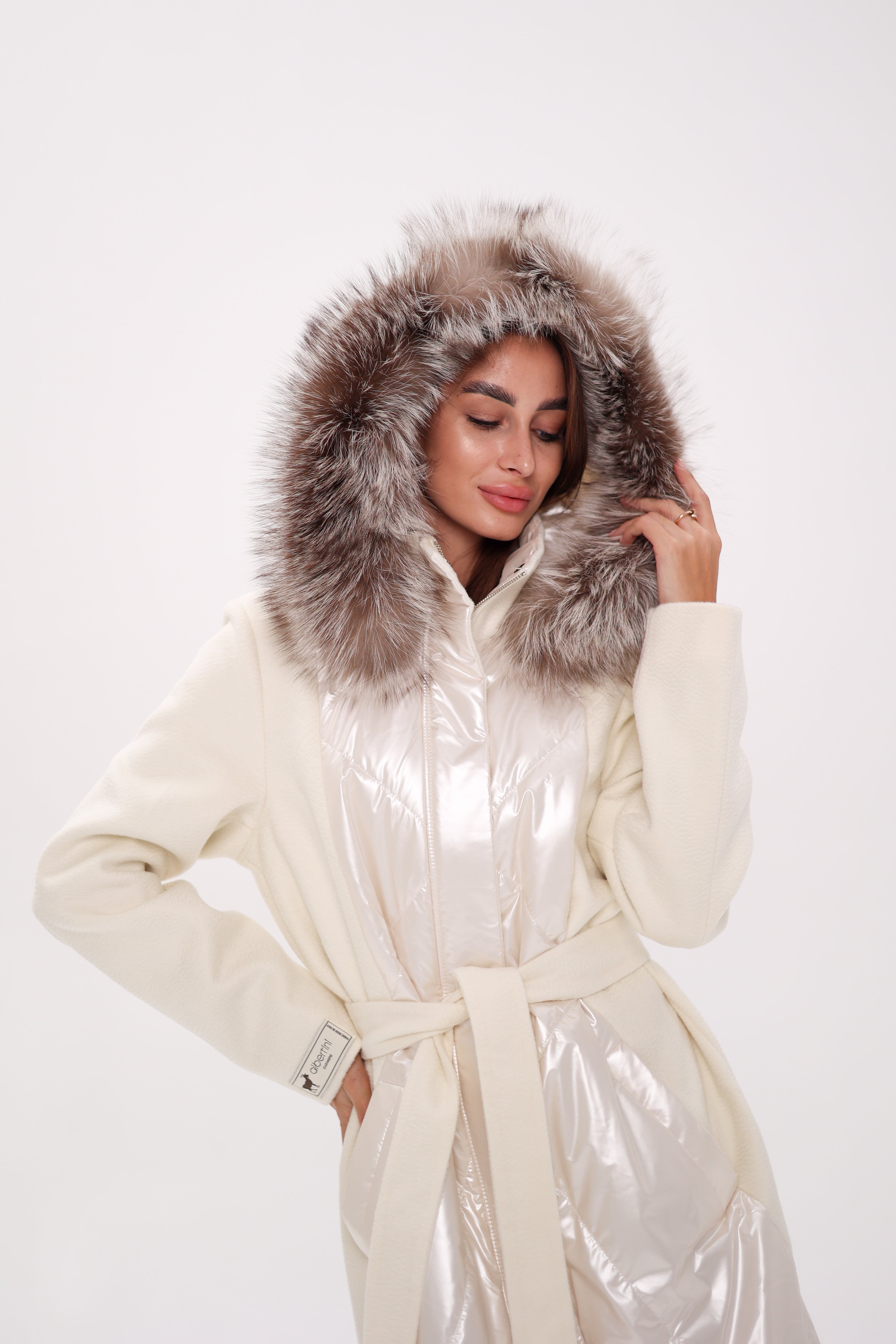 Saga® Furs Silver Fox Wool Alpaca Freudenberg Comfortemp® Coat