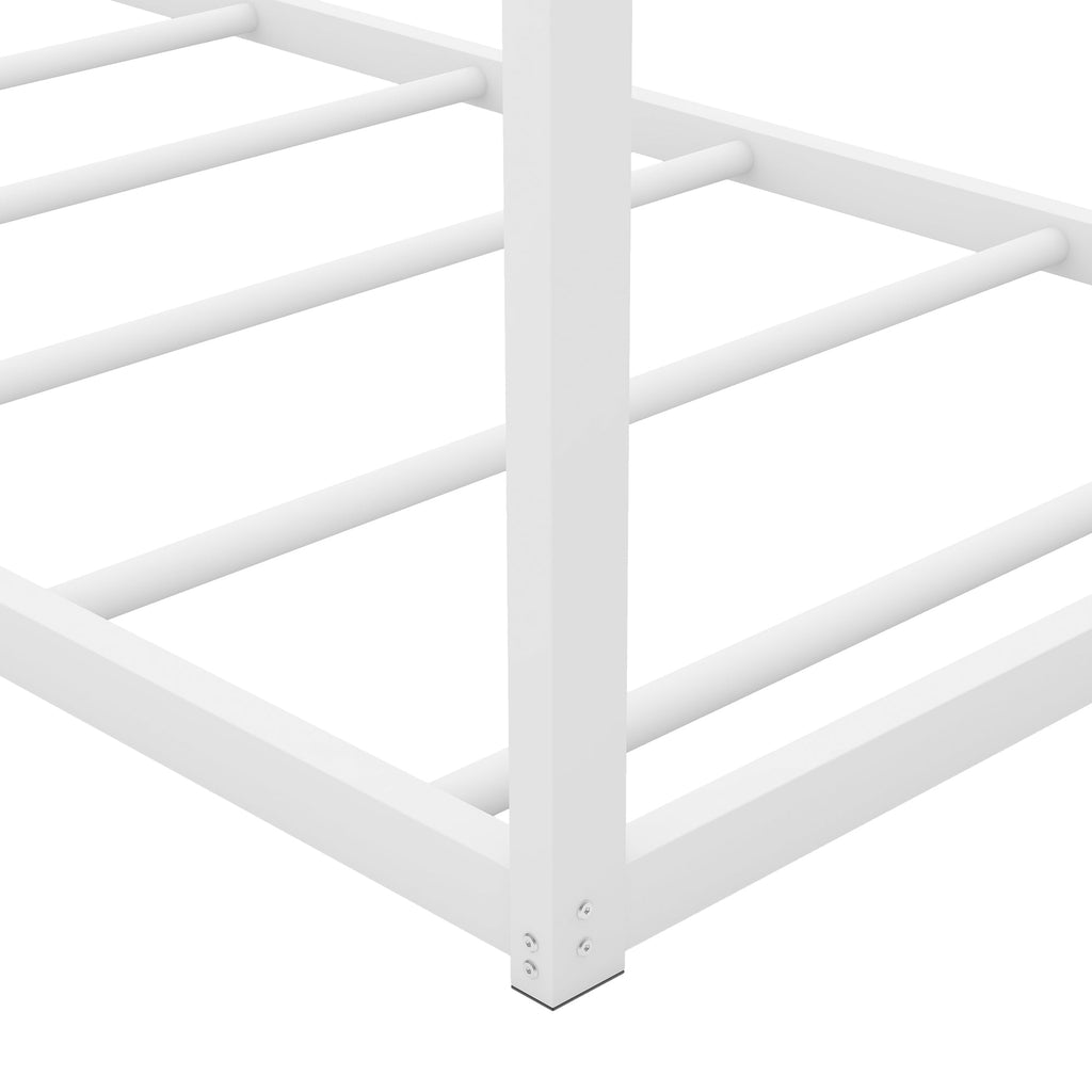 Metal House Shape Platform Bed   twin