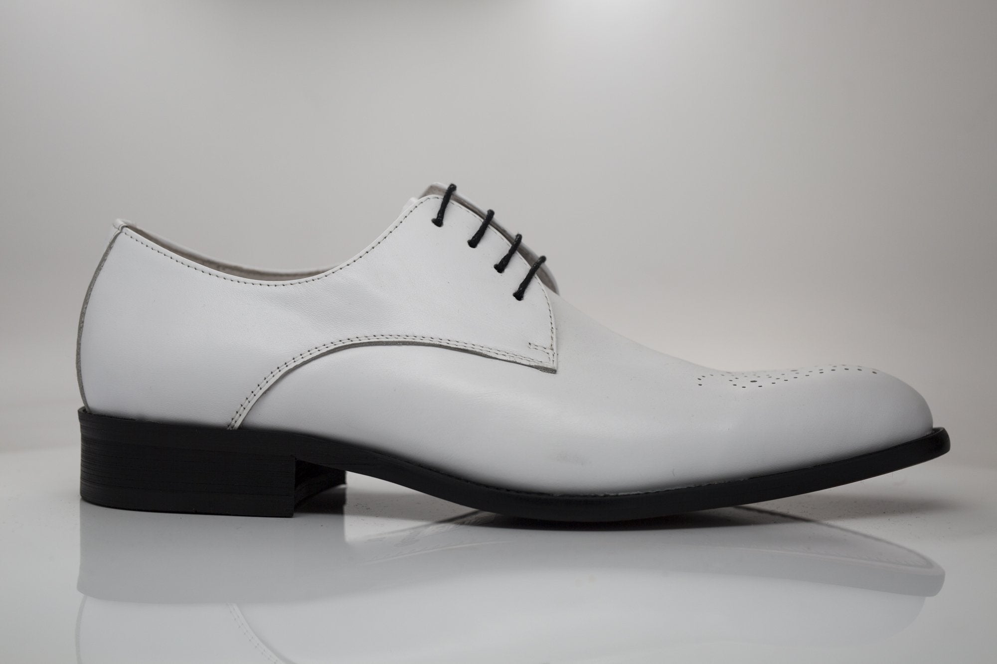 Calfskin Lace-Up Oxford White