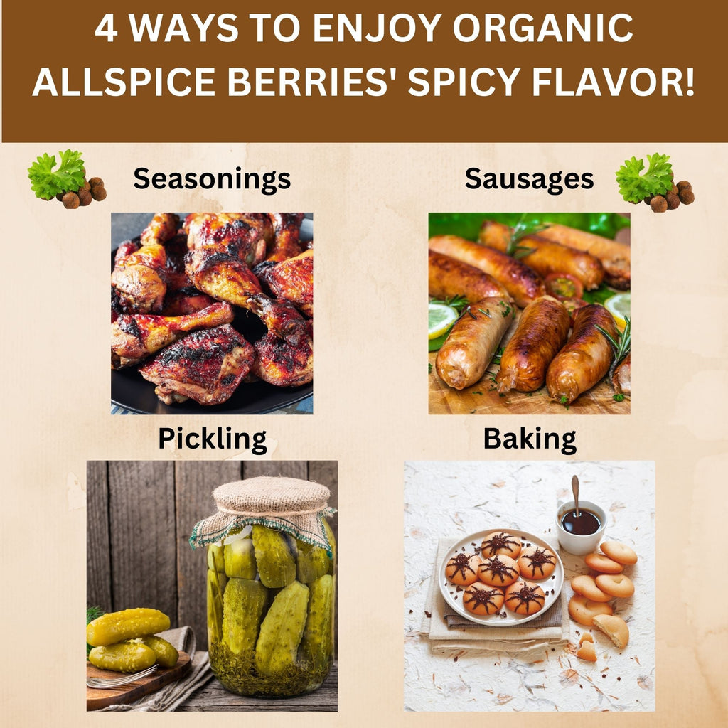 Organic Allspice Whole — USDA Certified | Pickling, Mulled Wine & Slow Cooking