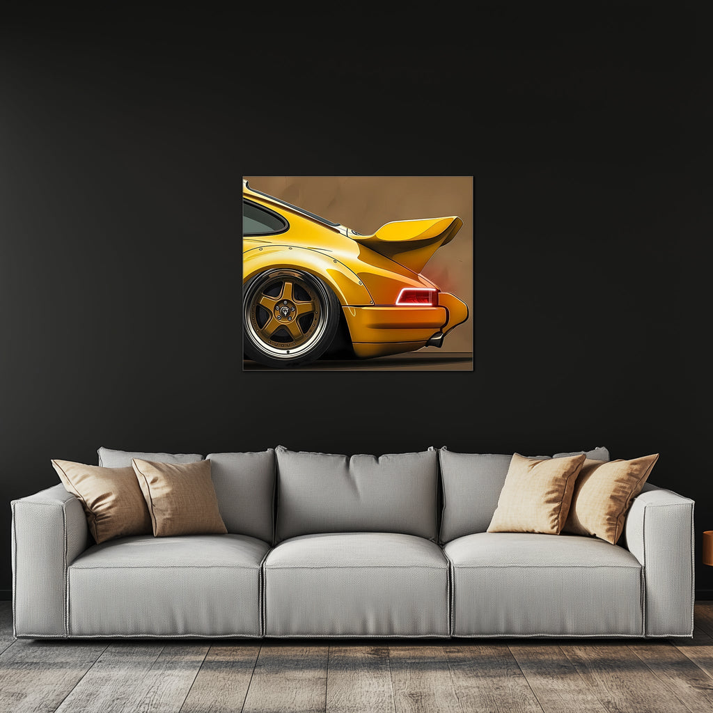 Neon LED Sports Car Wall Art Lighted Sign for Garage Home Office Living Room Decor