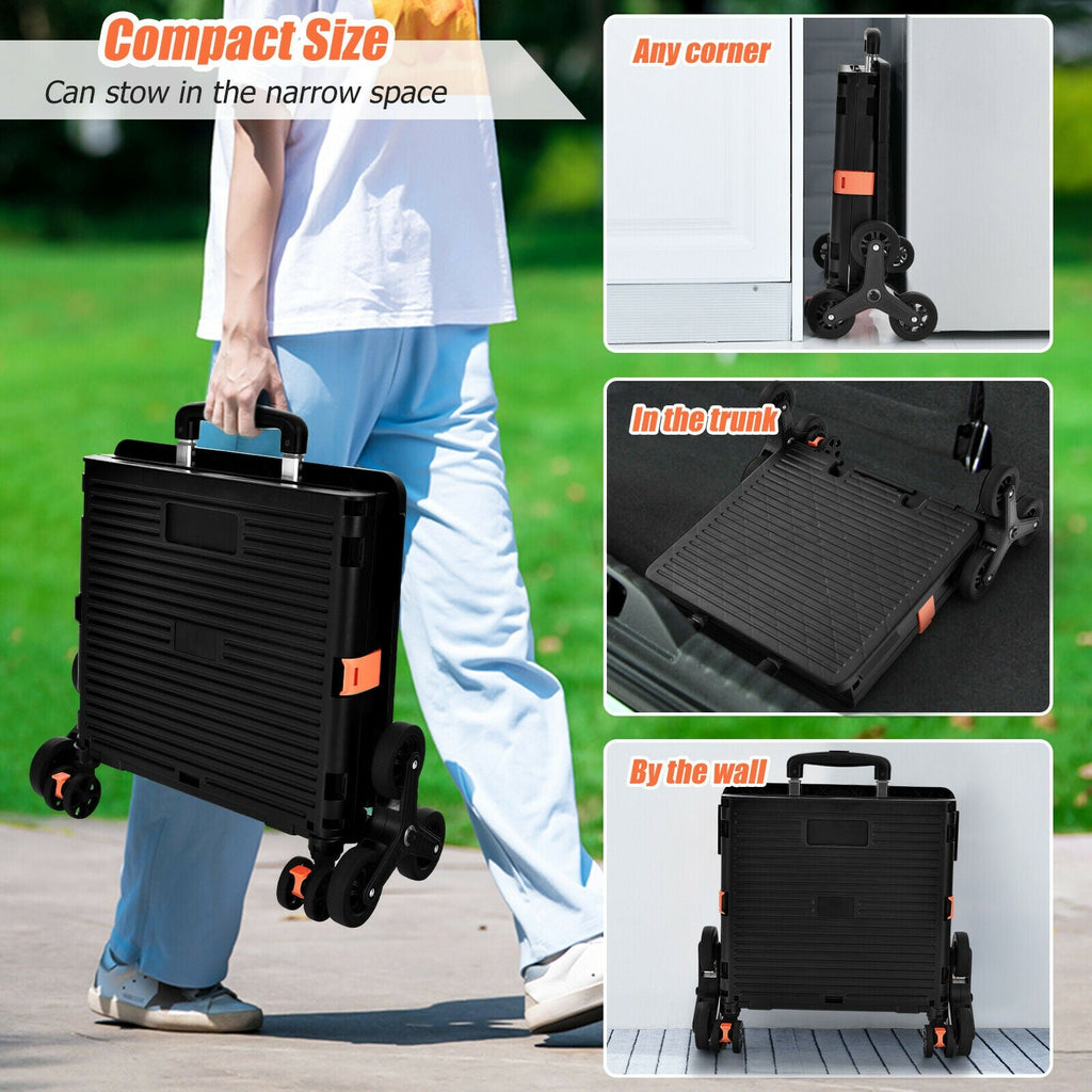 Costway Foldable Utility Cart for Travel and Shopping