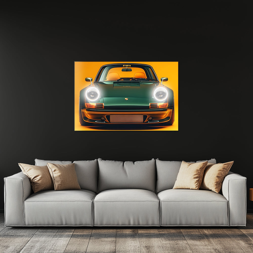Neon LED Car Wall Art Sign - Illuminated UV Acrylic Decor