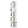 5-Tier Rotating Bookshelf 360¬∞ Display Rack with Dividers and Anti-falling Baffles