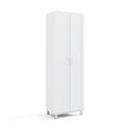 73.5 Inch Freestanding Double Door Tall Versatile Storage Organizer-White
