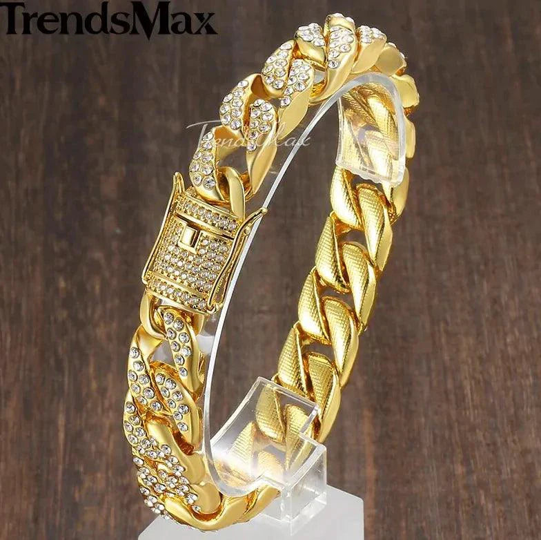 Men's Luxe Gold Chain Bracelet