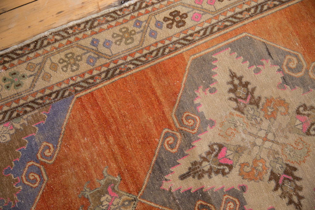 3.5x11 Vintage Distressed Oushak Rug Runner