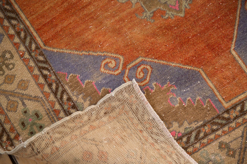 3.5x11 Vintage Distressed Oushak Rug Runner