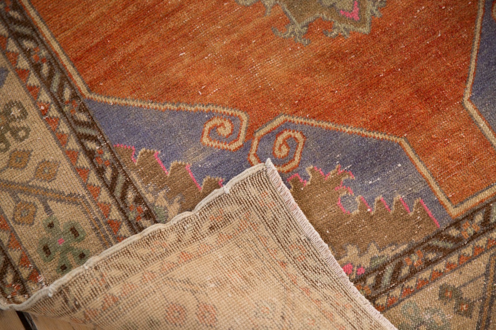3.5x11 Vintage Distressed Oushak Rug Runner
