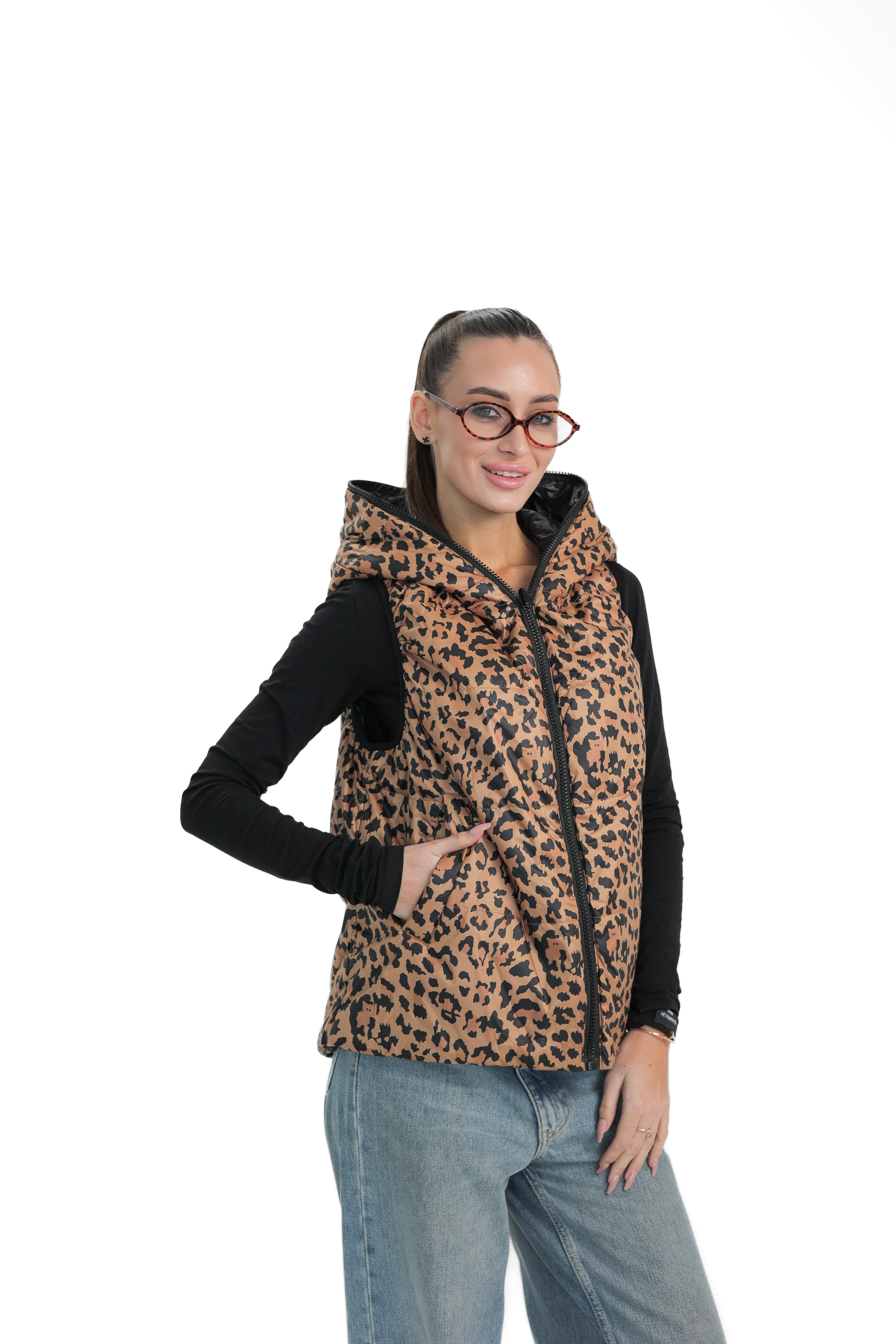 ⇆ Reversible Light Insulated Vest Black | Leo