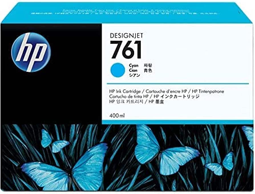 New, Pre-Owned - HP 761 400mL (CM994A) Cyan Ink Cartridge