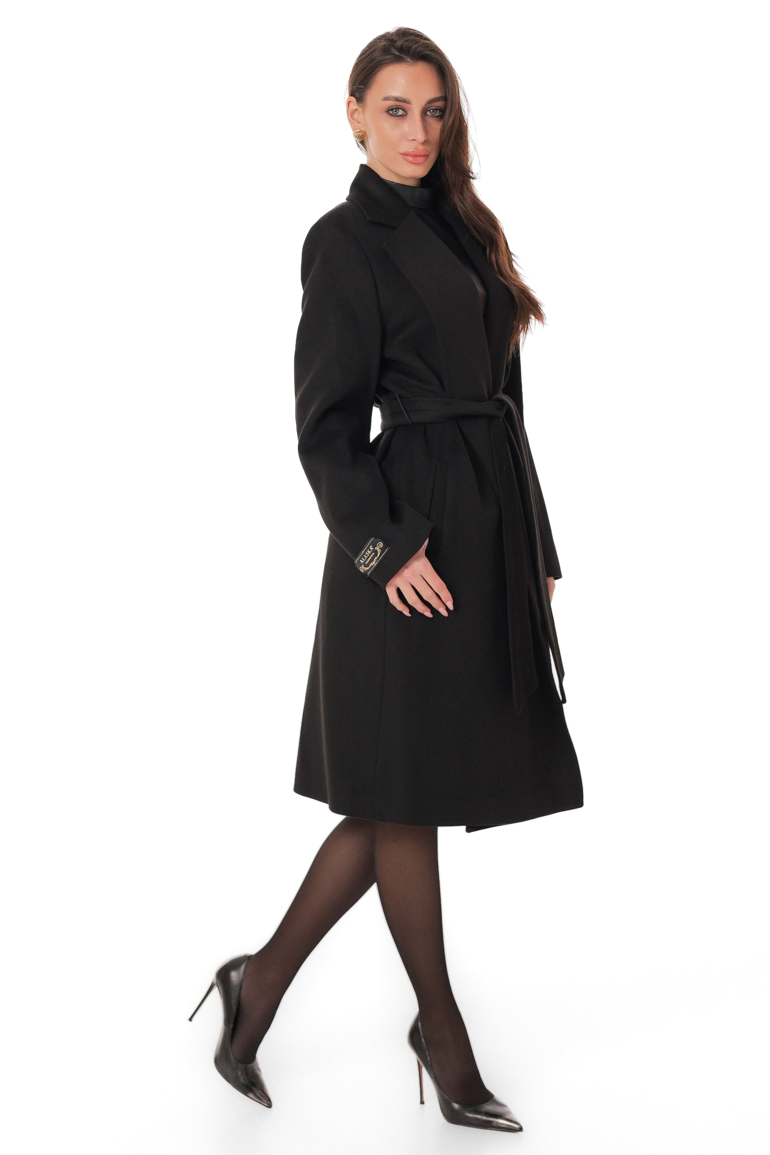 Lafayette Cashmere Blend Overcoat in Black