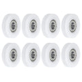 uxcell 8pcs Nylon Pulley U-Groove Ball Bearing 6x27x7mm U Groove Roller Wheel (GCr15) Chrome Steel Bearings, ABEC3