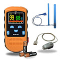 CMI Health Battery Operated Pulse Oximeter - Continuous Infant Monitoring (Up to 25 lbs) & Adult Finger Spot-Checking - Adjustable Alarm for Pulse Rate and SpO2 Levels - Carry Case