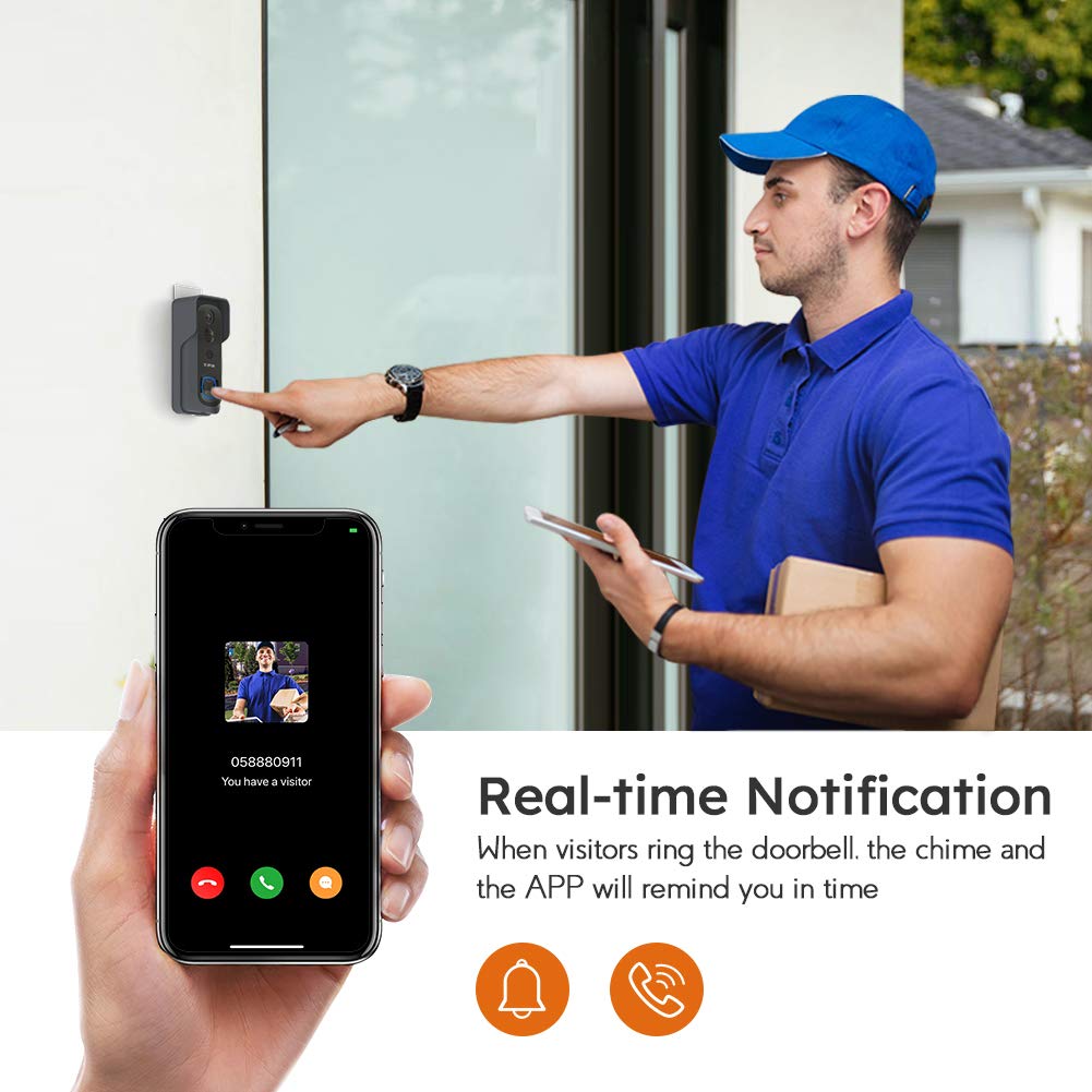 IN STOCK! Silarius SIL-DOORBELL2MPBSDB 2MP, WiFi Battery Powered Smart Doorbell Camera + Chime (Outdoor IP65), Cloudedge app , includes 32GB MicroSD card ***DISCONTINUED***