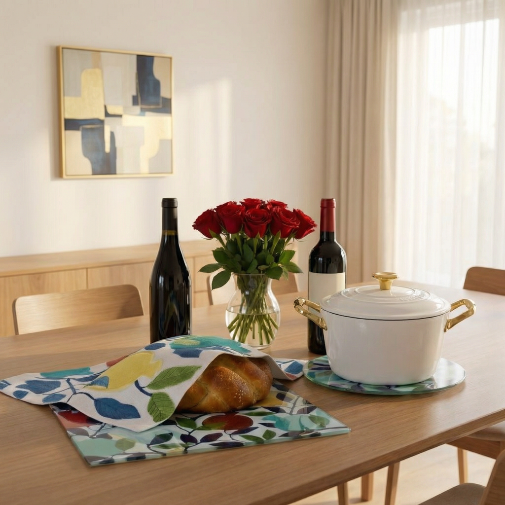 Colorful & Chic Jewish Gift Set: Modern Judaica – Rimon Glam Series