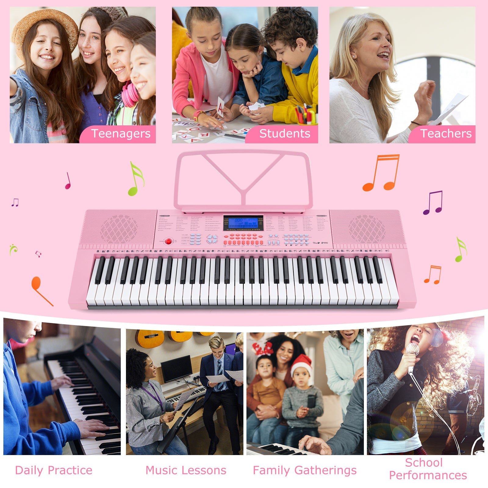 61-Key Electric Piano Keyboard for Beginner