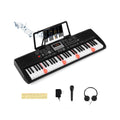 61 Keys Portable Keyboard for Beginners Electric Piano Keyboard Kit with 200 Rhythms and 200 Tones-Black
