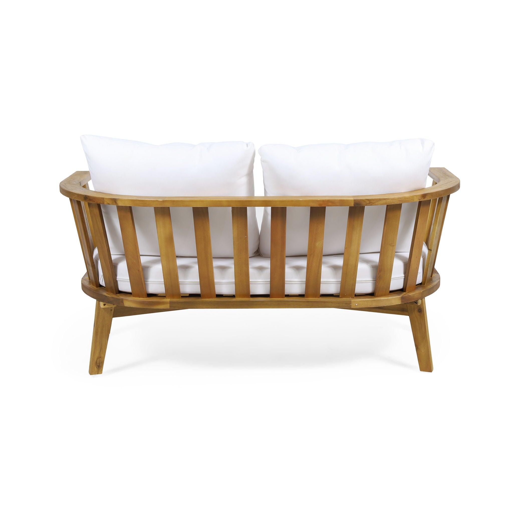 Patio Furniture Set, Outdoor Acacia Wood Patio Club Chair With Table