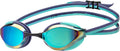 ARENA Unisex Python Racing Swim Goggles for Men and Women Anti-Fog No Leak Max Comfort Dual Strap, Mirror/Non-Mirror Lens