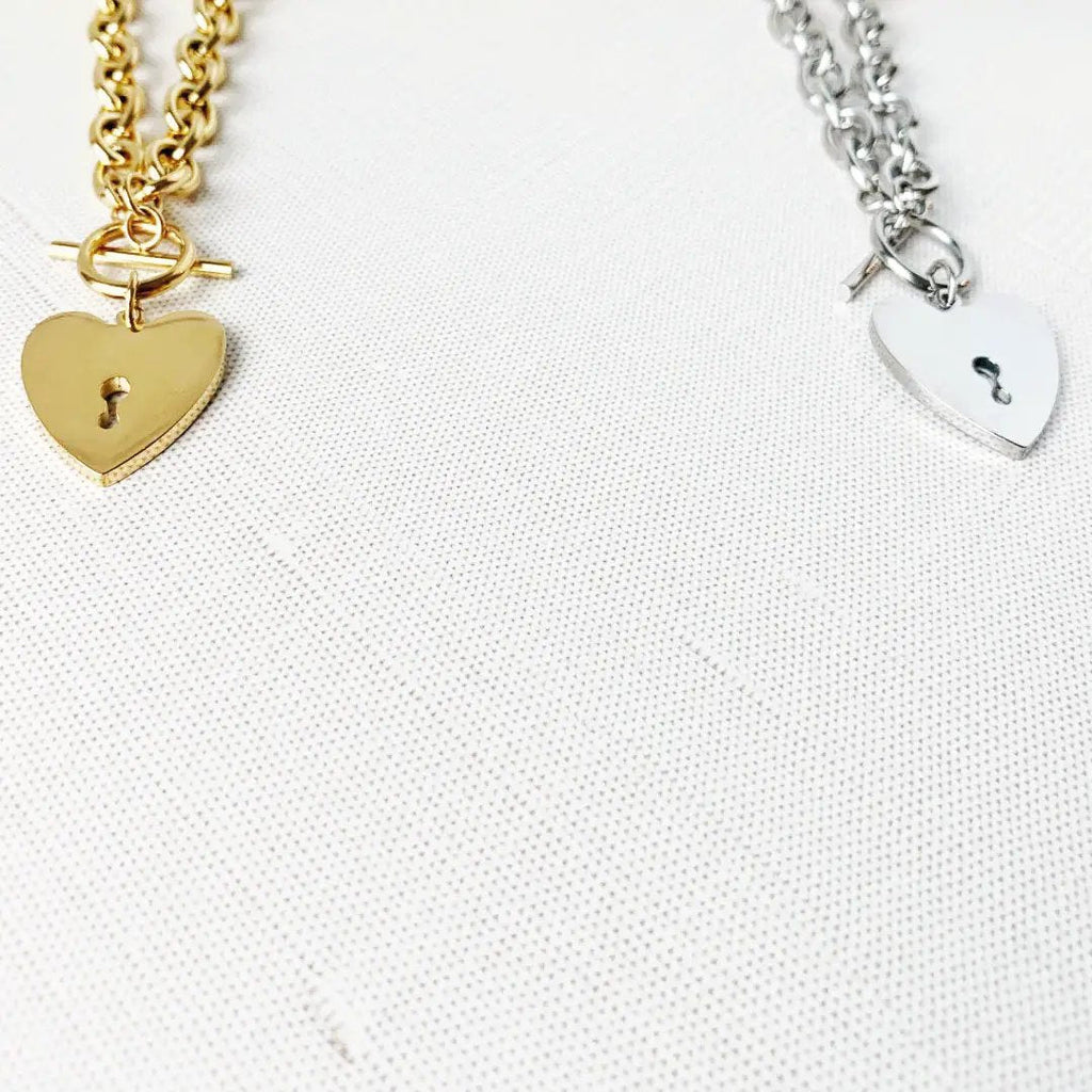 Heart Key Toggle Necklace