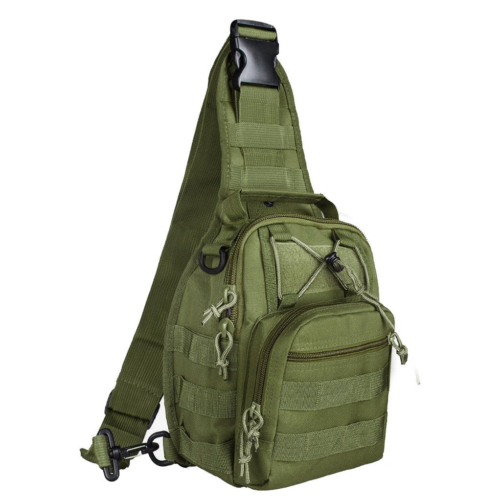 JupiterGear Tactical Military Sling Backpack Shoulder Bag Molle Outdoor Daypack Backpack with Adjustable Strap