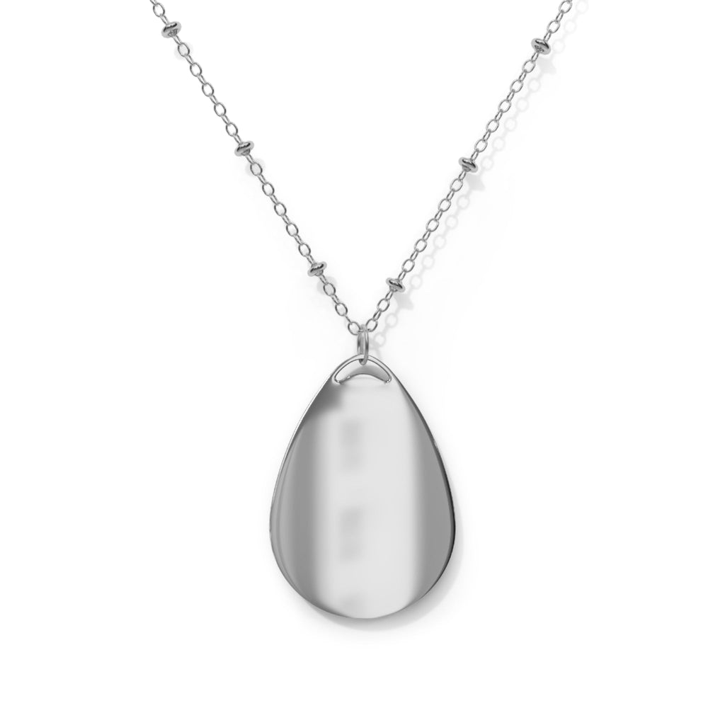 Seahorse Beach Oval Necklace – Ocean-Inspired Pendant Jewelry
