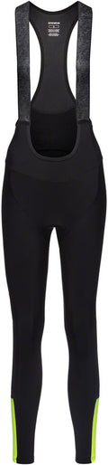 Gorewear Swiftride Thermo Bib Tights + - Black/Neon Yellow Women's Medium
